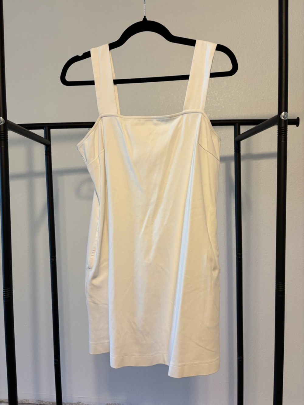 Old Navy White Square-Neck Sleeveless Mini Dress